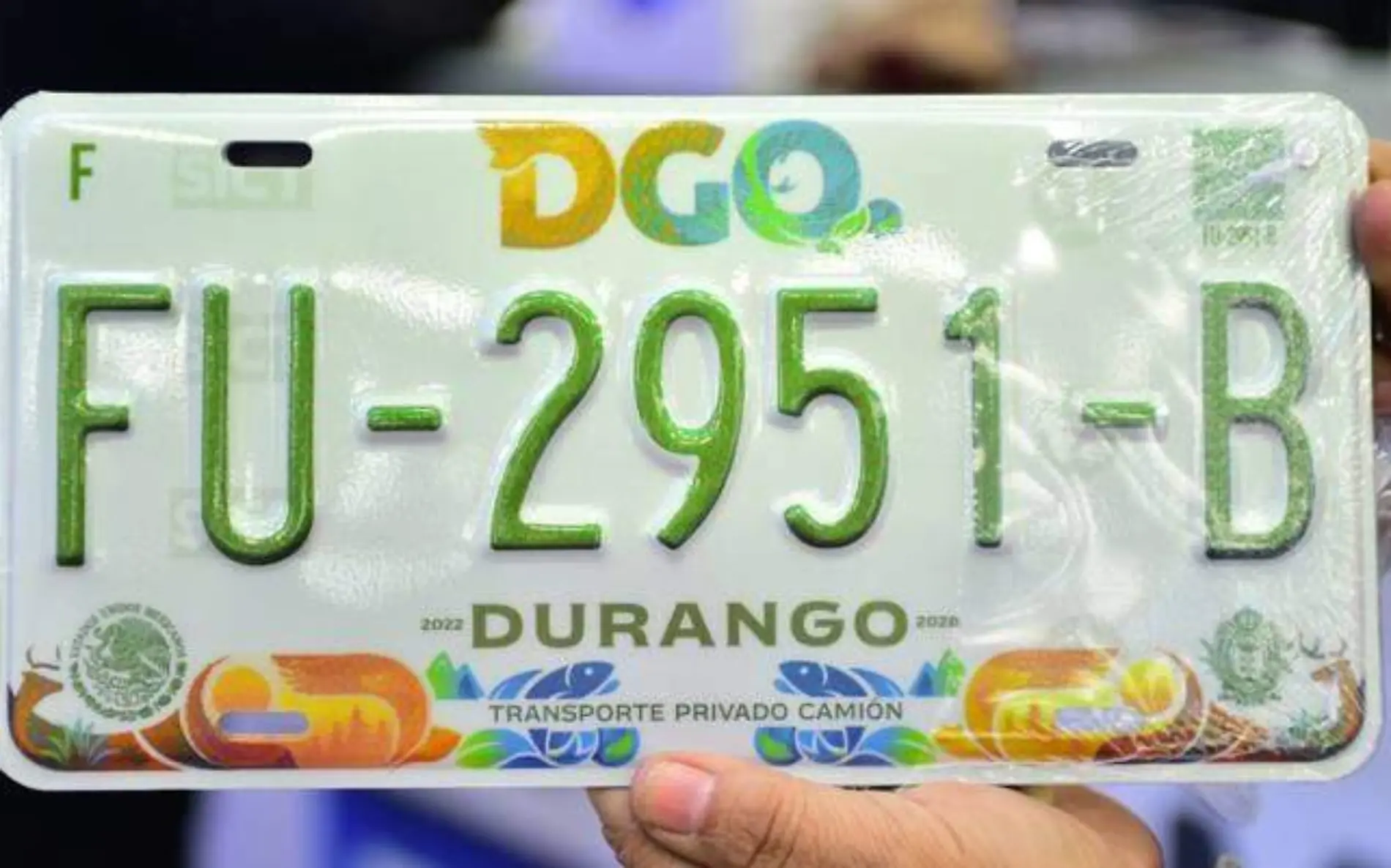 Placas de 2023 en Durango